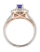 Effy Jewelry 14K Tanzanite & Diamond Double Halo Cocktail Ring