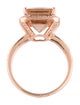 Effy Jewelry 14K 7.07ct Morganite & Diamond Cocktail Ring