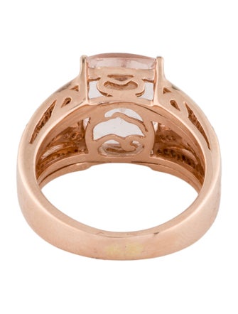 Effy Jewelry 14K 4.51ct Morganite & Diamond Cocktail Ring