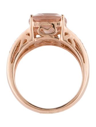 Effy Jewelry 14K 4.51ct Morganite & Diamond Cocktail Ring
