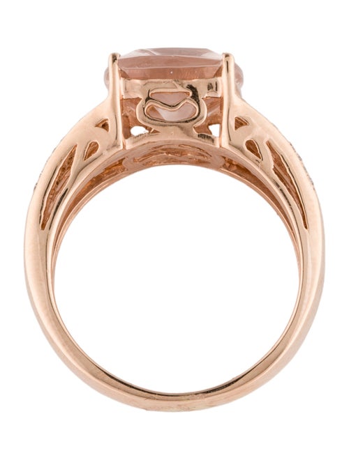 Effy Jewelry 14K 4.51ct Morganite & Diamond Cocktail Ring