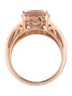 Effy Jewelry 14K 4.51ct Morganite & Diamond Cocktail Ring