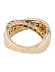 Effy Jewelry 14K Diamond & Multistone Crossover Ring