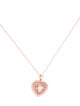 Effy Jewelry 14K 5.50ct Morganite & Diamond Heart Pendant Necklace