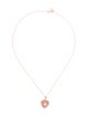 Effy Jewelry 14K 5.50ct Morganite & Diamond Heart Pendant Necklace
