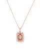 Effy Jewelry 14K 3.85ct Morganite & Diamond Pendant Necklace