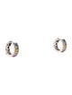 Effy Jewelry 14K 1.60ctw Sapphire & Diamond Hoop Earrings