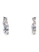 Effy Jewelry 14K 2.95ctw Sapphire & Diamond Hoop Earrings