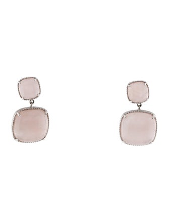 Effy Jewelry Rose Quartz Serenity Drop Earrings