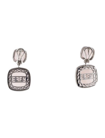 Effy Jewelry Rose Quartz Serenity Drop Earrings