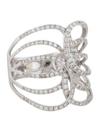 Effy Jewelry 14K Diamond Negative Space Ring