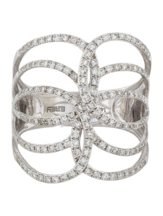 Effy Jewelry 14K Diamond Negative Space Ring