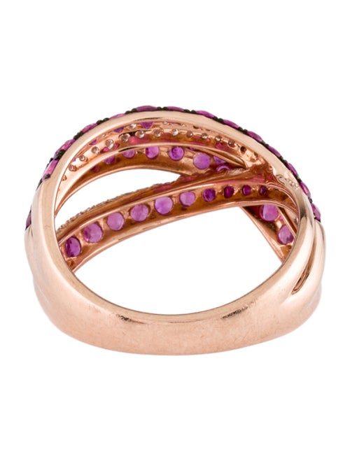 Effy Jewelry 14K Sapphire & Diamond Crossover Ring