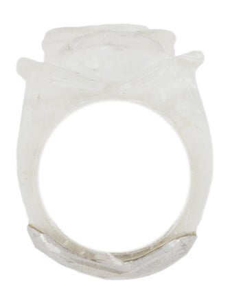 Effy Jewelry 18K Carved Quartz Flower Cocktail Ring