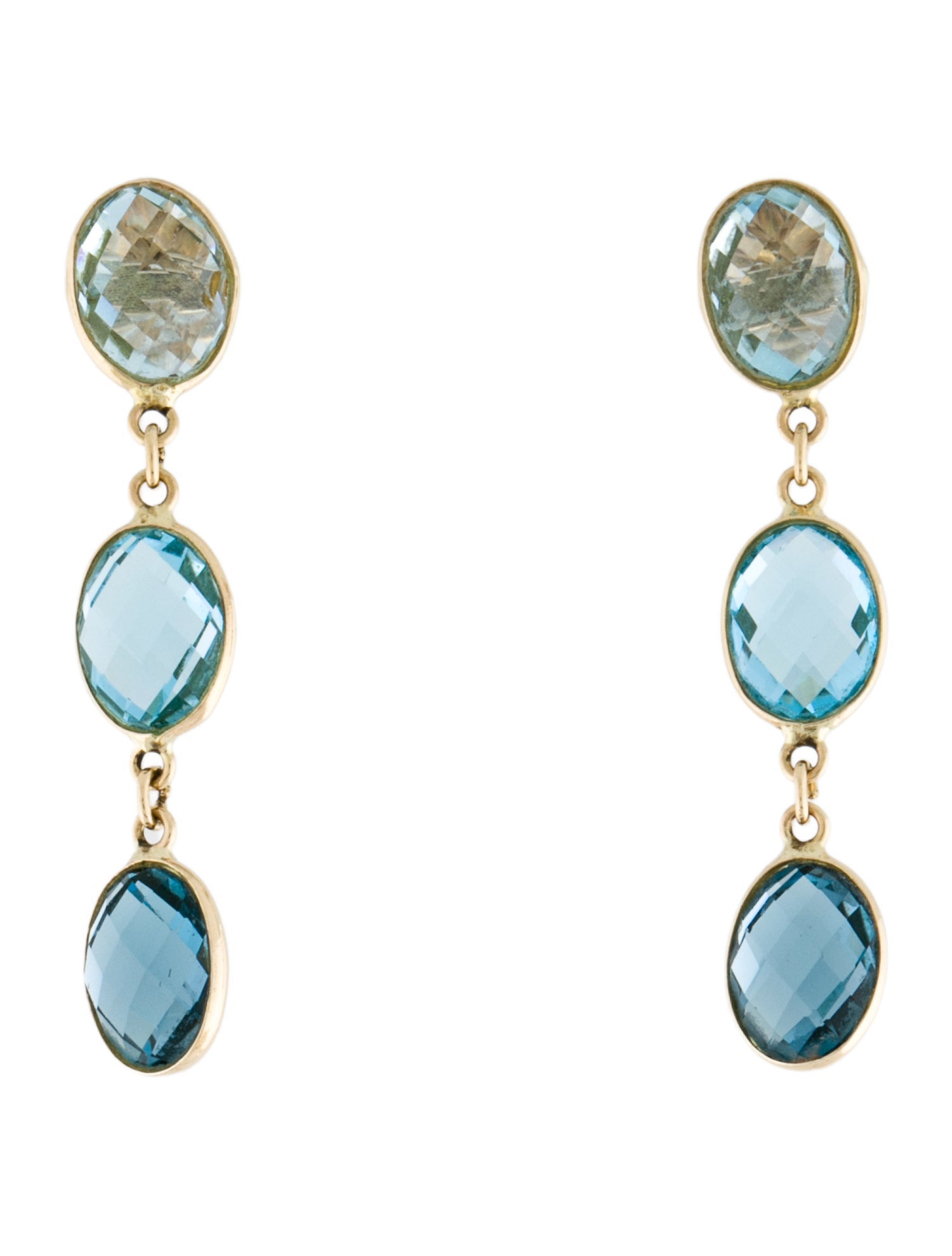 Effy Jewelry 14K Topaz Drop Earrings