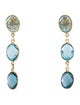 Effy Jewelry 14K Topaz Drop Earrings