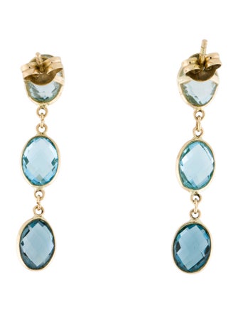 Effy Jewelry 14K Topaz Drop Earrings