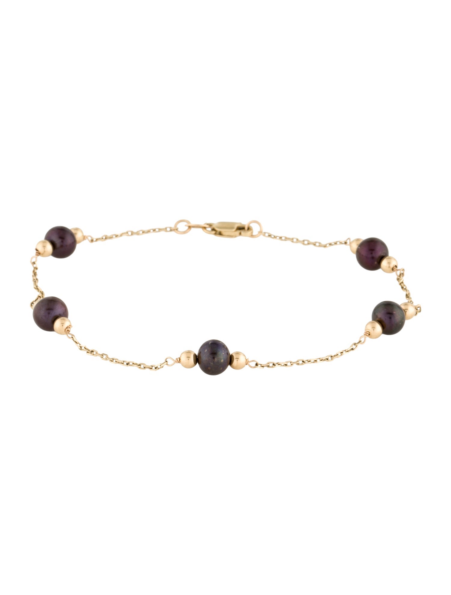 Effy Jewelry 14K Dyed Pearl Station Bracelet