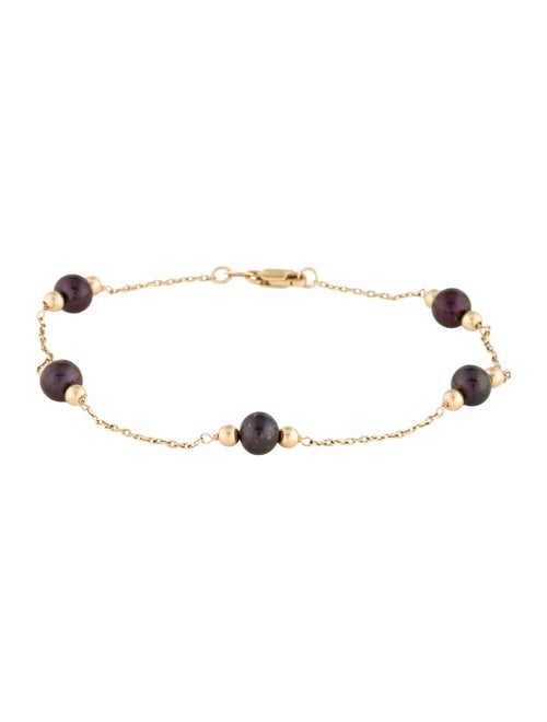 Effy Jewelry 14K Dyed Pearl Station Bracelet