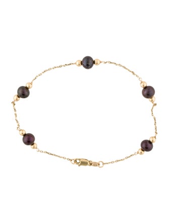 Effy Jewelry 14K Dyed Pearl Station Bracelet