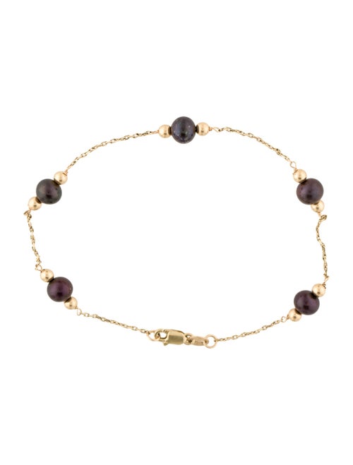 Effy Jewelry 14K Dyed Pearl Station Bracelet