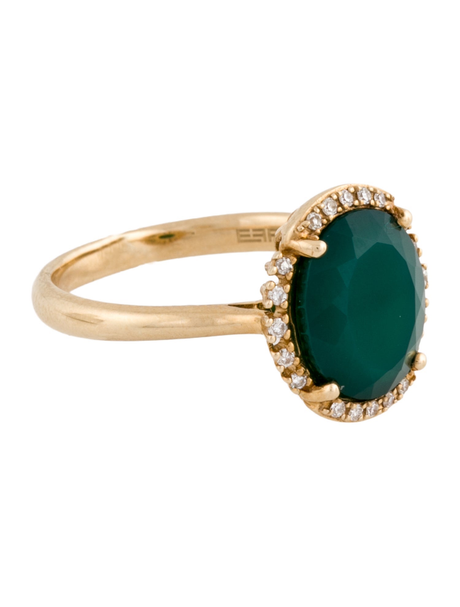 Effy Jewelry 14K Dyed Chalcedony & Diamond Cocktail Ring
