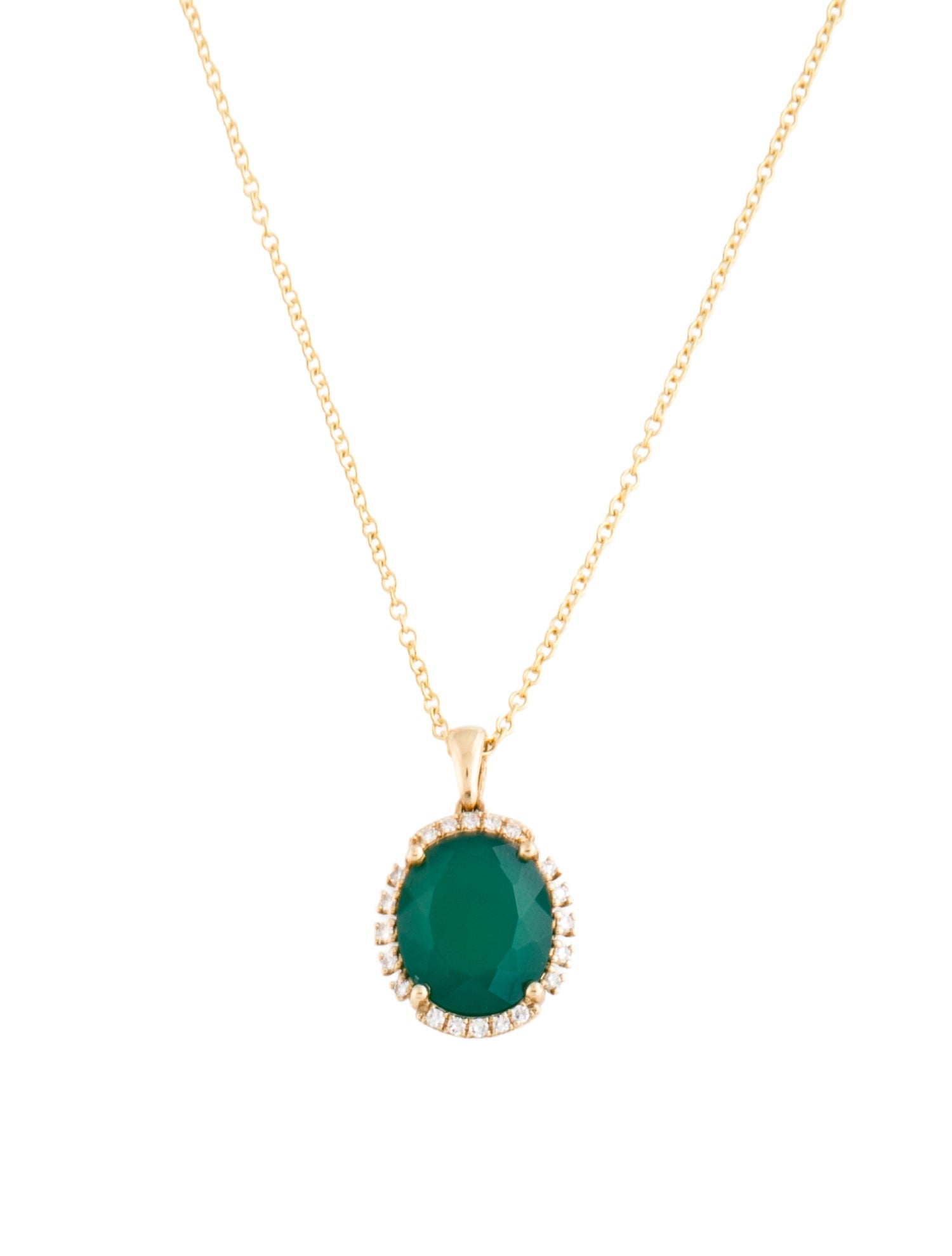 Effy Jewelry 14K Dyed Chalcedony & Diamond Pendant Necklace