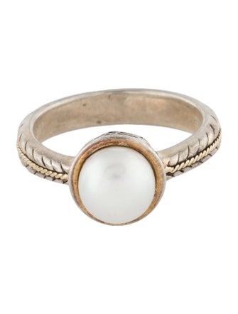 Effy Jewelry Two-Tone Pearl Cocktail Ring