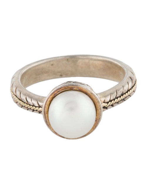 Effy Jewelry Two-Tone Pearl Cocktail Ring