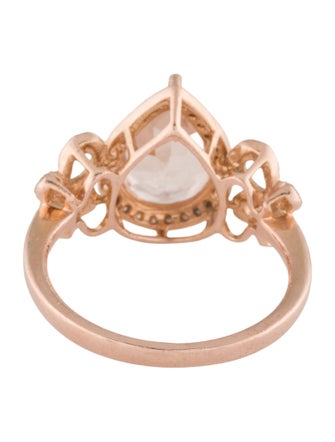 Effy Jewelry 14K 2.06ct Morganite & Diamond Cocktail Ring