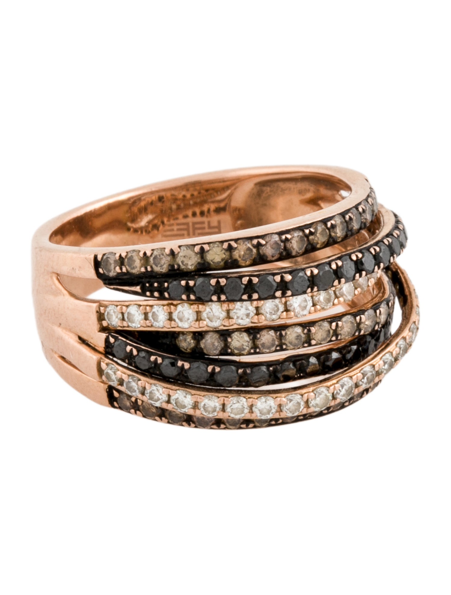 Effy Jewelry 14K 1.05ctw Diamond Confetti Cocktail Ring