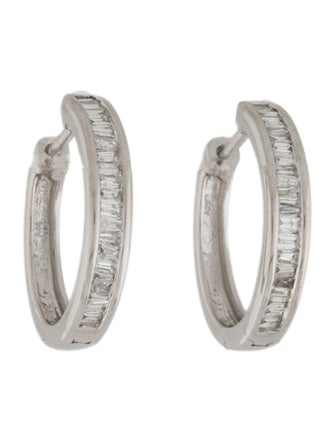 Effy Jewelry 14K Diamond Hoop Earrings