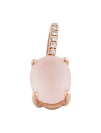 Effy Jewelry 14K Rose Quartz & Diamond Pendant