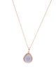 Effy Jewelry 14K 6.14ct Chalcedony & Diamond Pendant Necklace