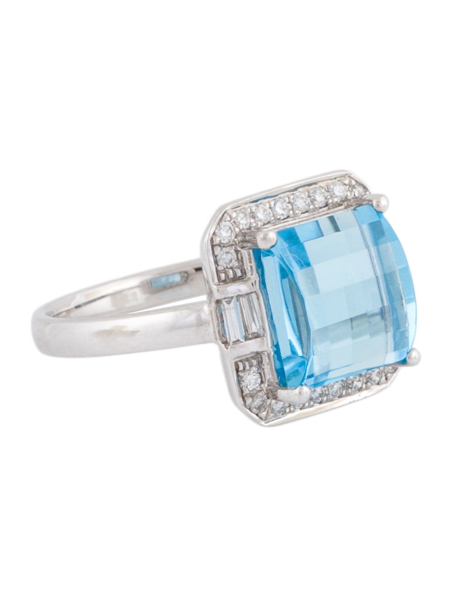 Effy Jewelry 14K Topaz & Diamond Cocktail Ring