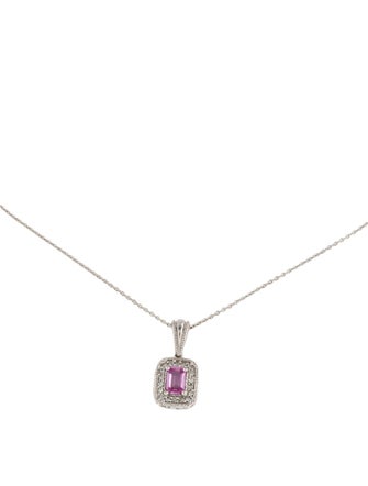 Effy Jewelry 14K Sapphire & Diamond Pendant Necklace