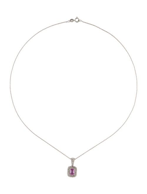 Effy Jewelry 14K Sapphire & Diamond Pendant Necklace