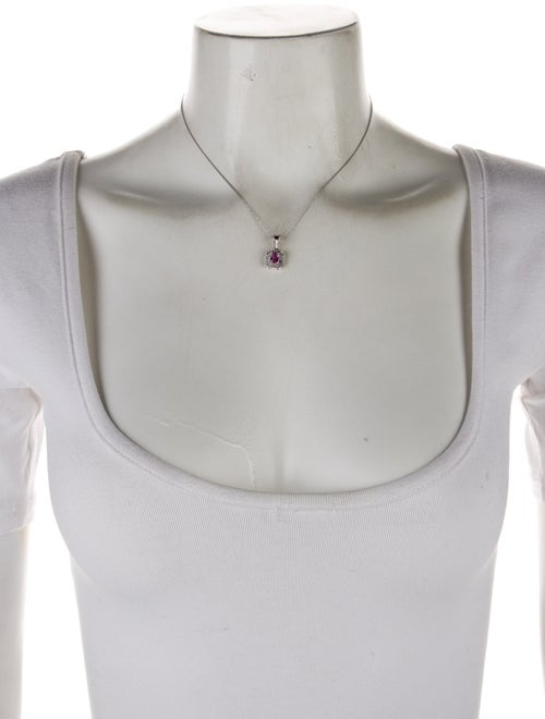 Effy Jewelry 14K Sapphire & Diamond Pendant Necklace