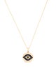 Effy Jewelry 14K Sapphire & Diamond Evil Eye Pendant Necklace