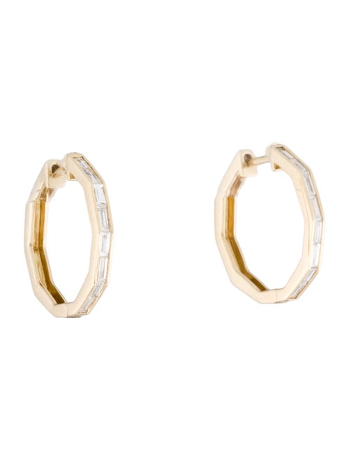 Effy Jewelry 14K Diamond Hoop Earrings