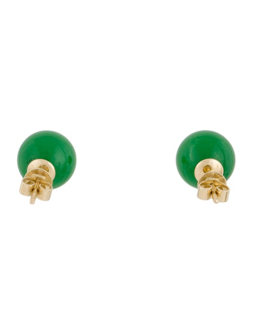 Effy Jewelry 14K Dyed Jadeite Stud Earrings