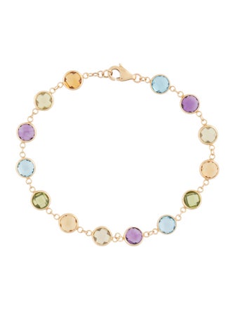 Effy Jewelry 14K Multi-Stone Station Bracelet