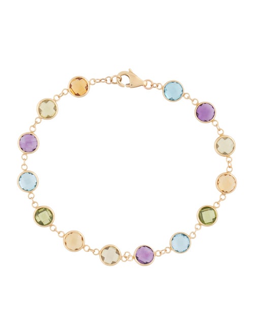 Effy Jewelry 14K Multi-Stone Station Bracelet