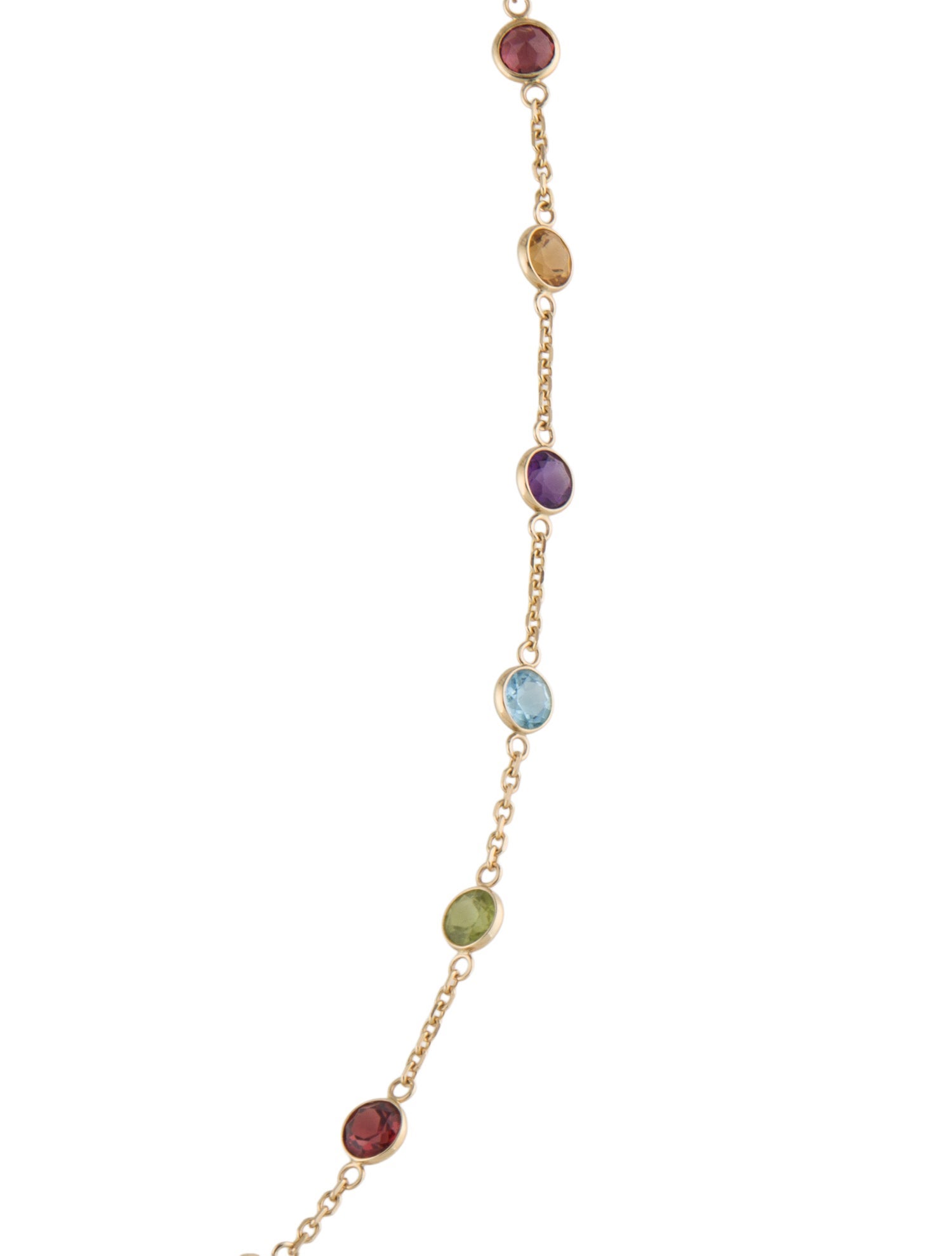 Effy Jewelry 14K Multistone Station Necklace