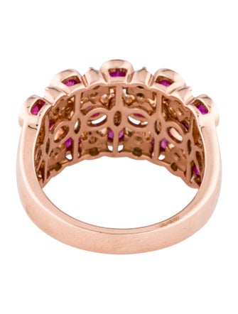 Effy Jewelry 14K Ruby & Diamond Cocktail Ring