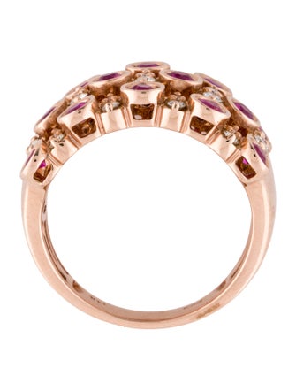 Effy Jewelry 14K Ruby & Diamond Cocktail Ring