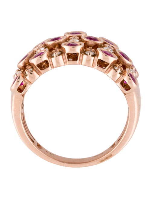 Effy Jewelry 14K Ruby & Diamond Cocktail Ring
