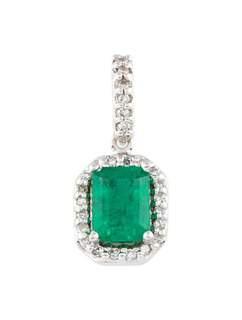 Effy Jewelry 14K Emerald & Diamond Pendant