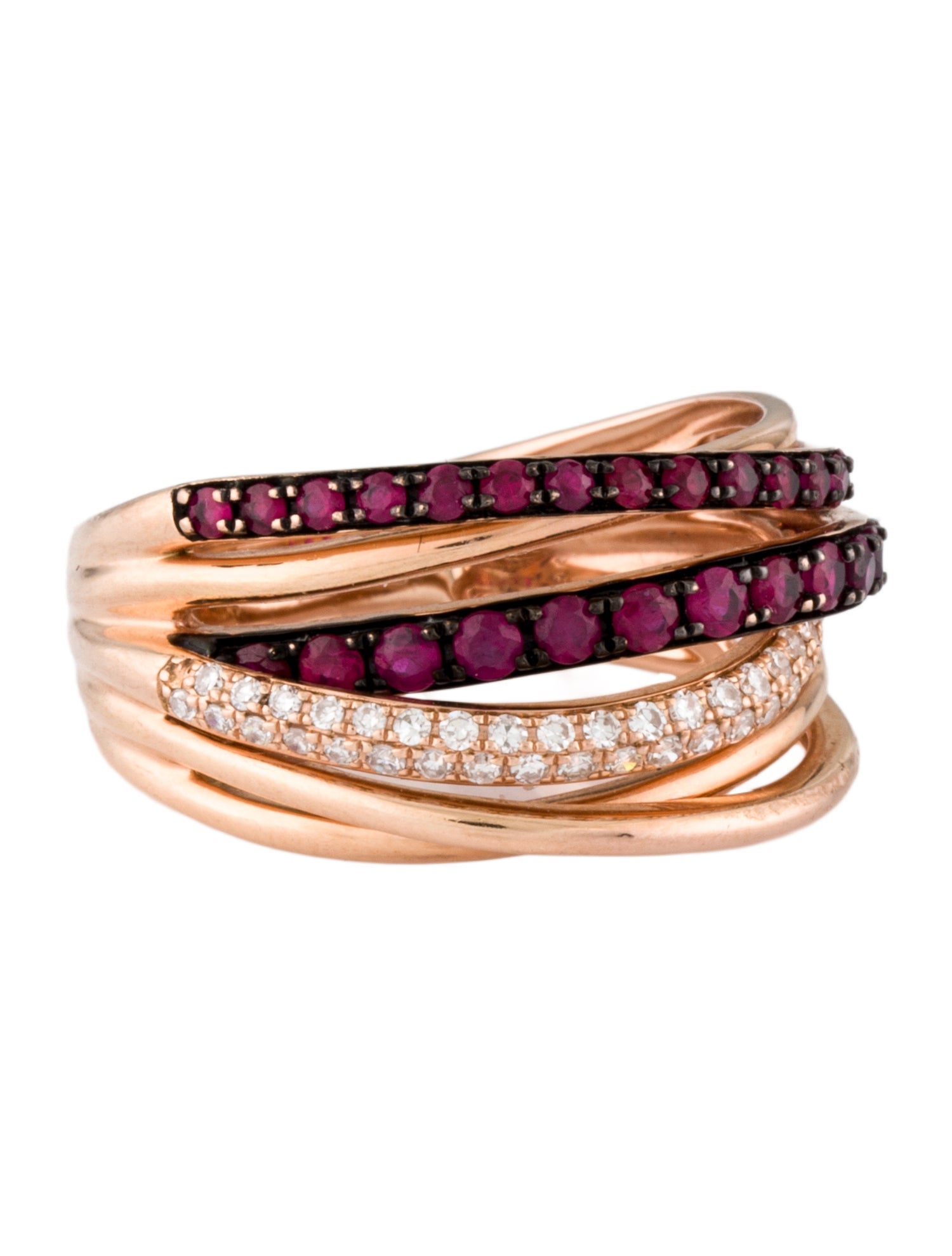 Effy Jewelry 14K Ruby & Diamond Band