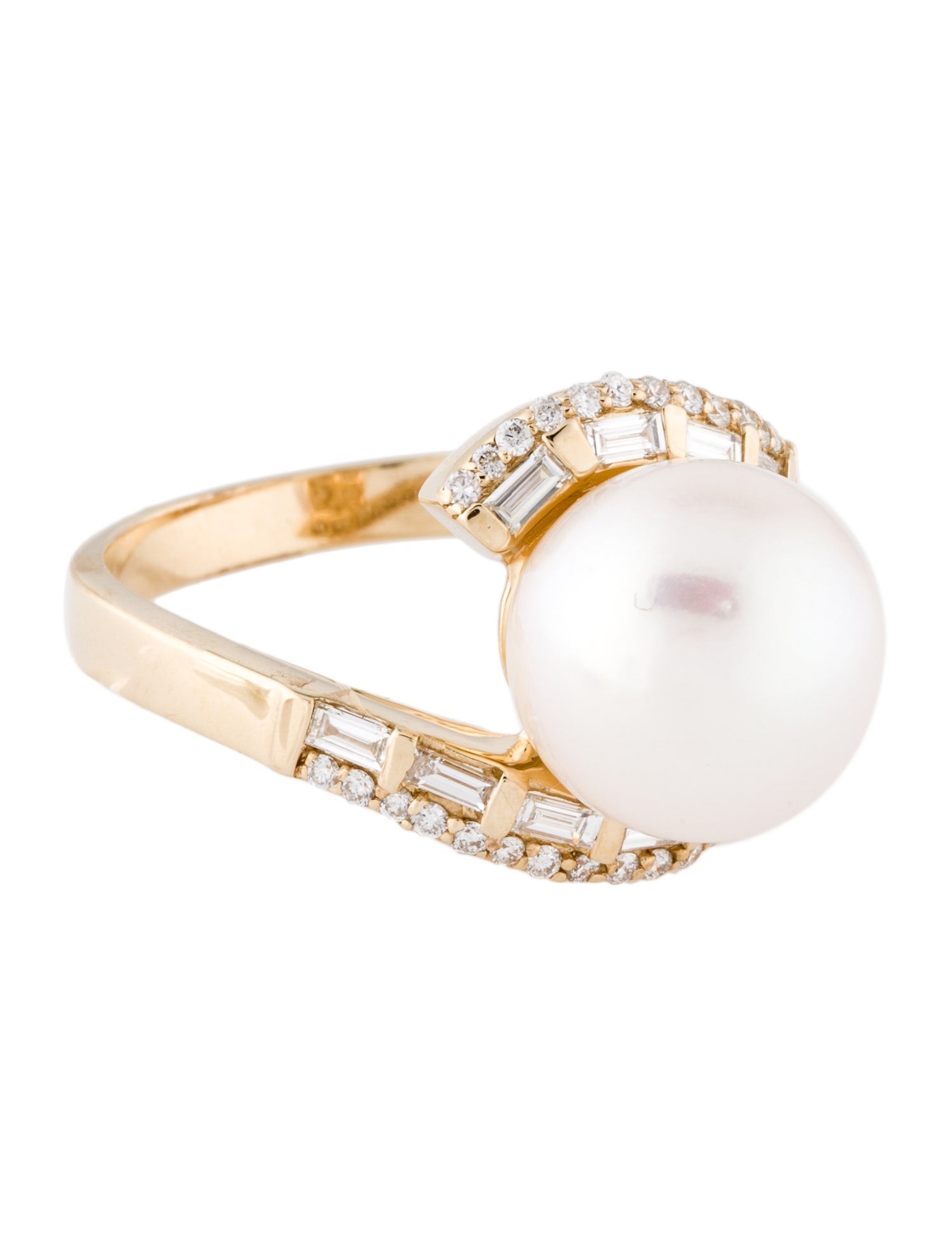 Effy Jewelry 14K Pearl & Diamond Cocktail Ring